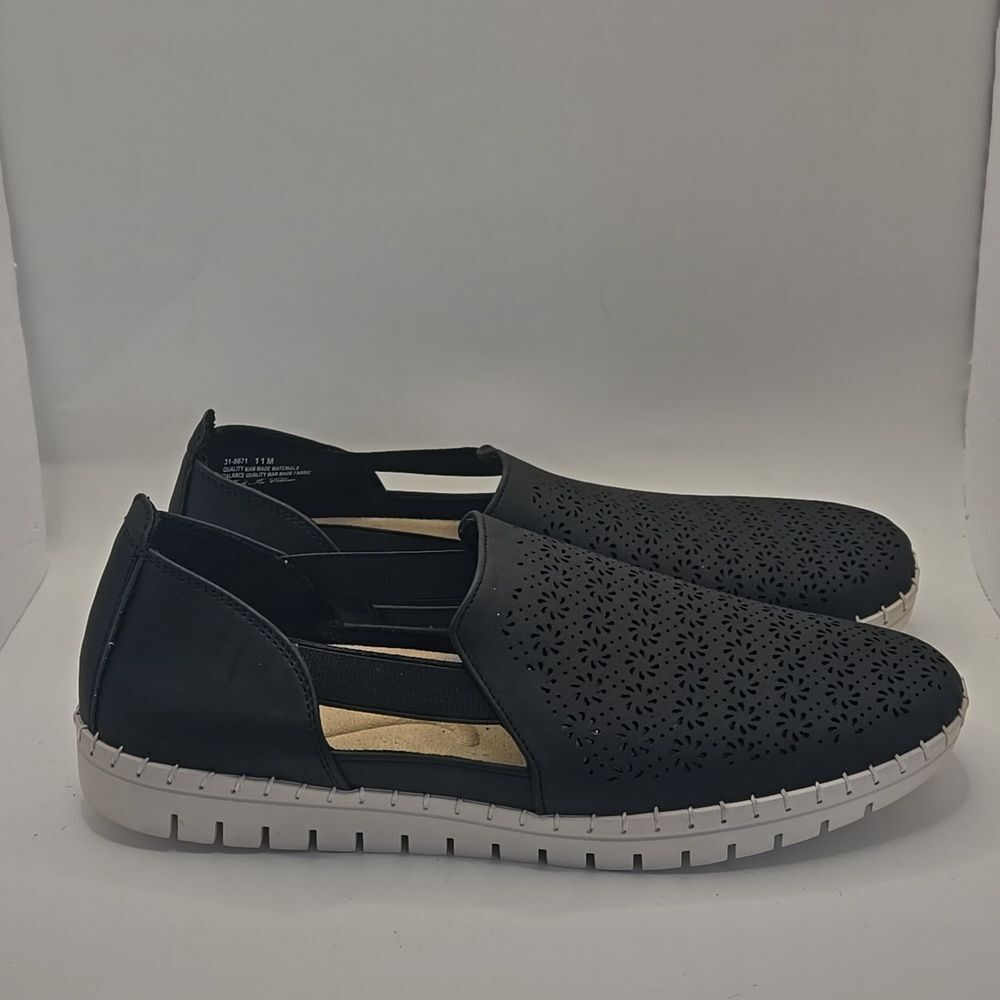 Easy Street Megafresh Comfort Slip-On Flat Shoes Sz 11 Comfy Support Walkers - Picture 5 of 12